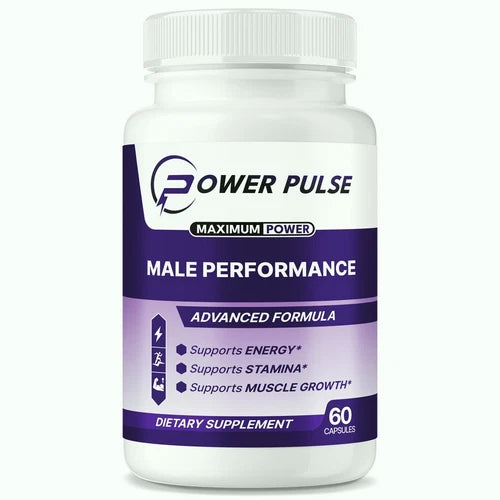 Power Pulse for Men, Maximum Strength Male Vitality Pills, Advanced Formula 60ct