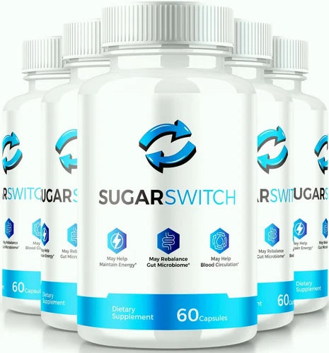 (5 Pack) SugarSwitch Pills, Sugar Switch Supports Blood Sugar & Pressure Levels